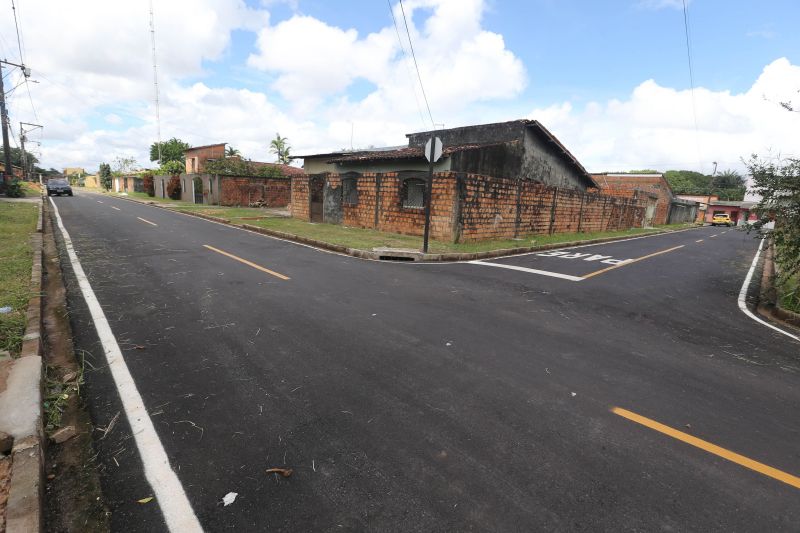 Inauguração asfáltica no loteamento Santa Maria rua A e rua B no bairro do Icuí Guajará