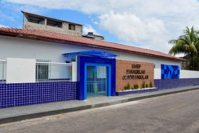 Escola Evangelho Quadrangular, em Águas Lindas, é entregue revitalizada e com área coberta para esportes