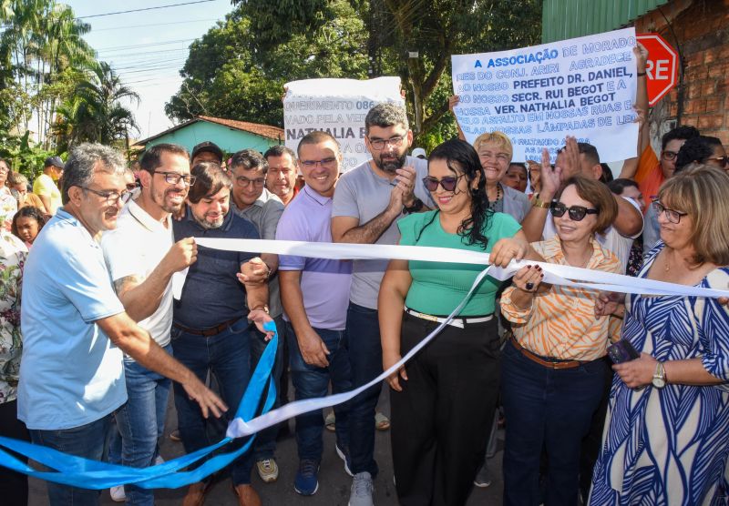 Inauguração de ruas Requalificadas do conjunto Ariri no bairro 40 H