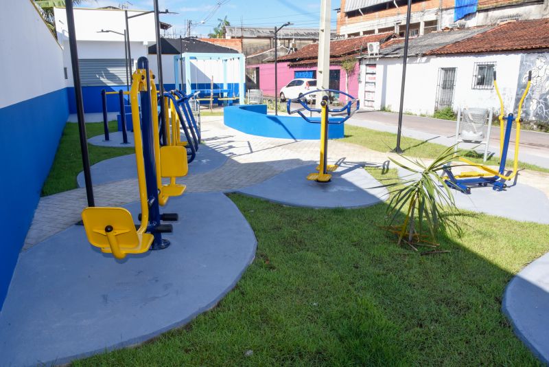 Inauguração da academia ao ar livre na trav 19 na Cidade Nova Ill