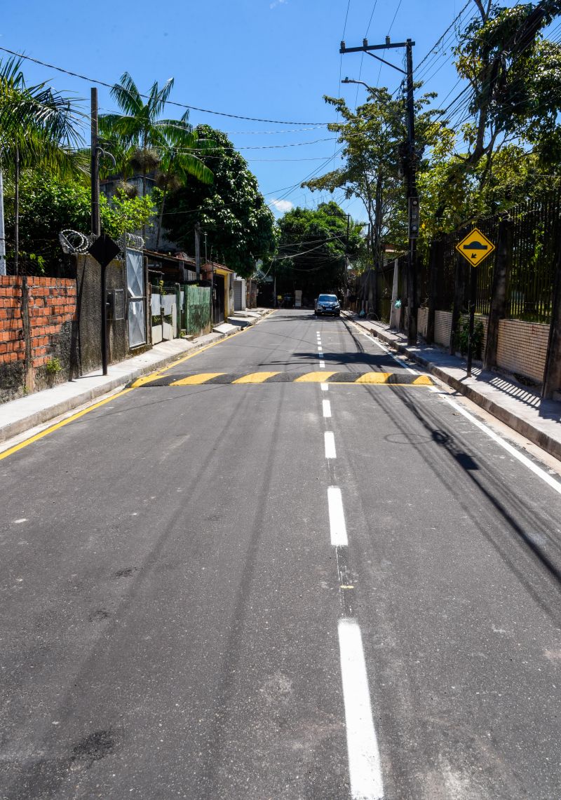 Inauguração Asfáltica na rua Bom Pastor no bairro do Coqueiro