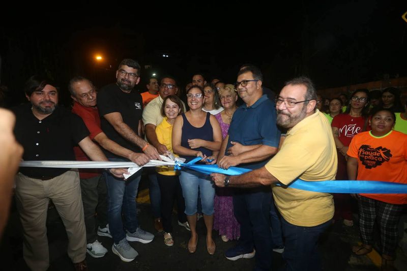 Inauguração Asfáltica na rua Bom Pastor no bairro do Coqueiro