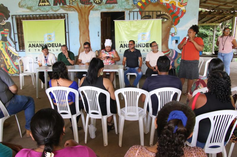 Pré-Conferência municipal de desenvolvimento rural sustentável de Ananindeua na sede do AMPQUA na comunidade do Quilombo do Abacatal