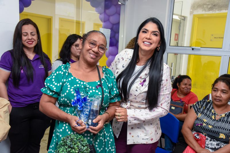 Ação agosto lilás na Casa da Mulher Brasileira