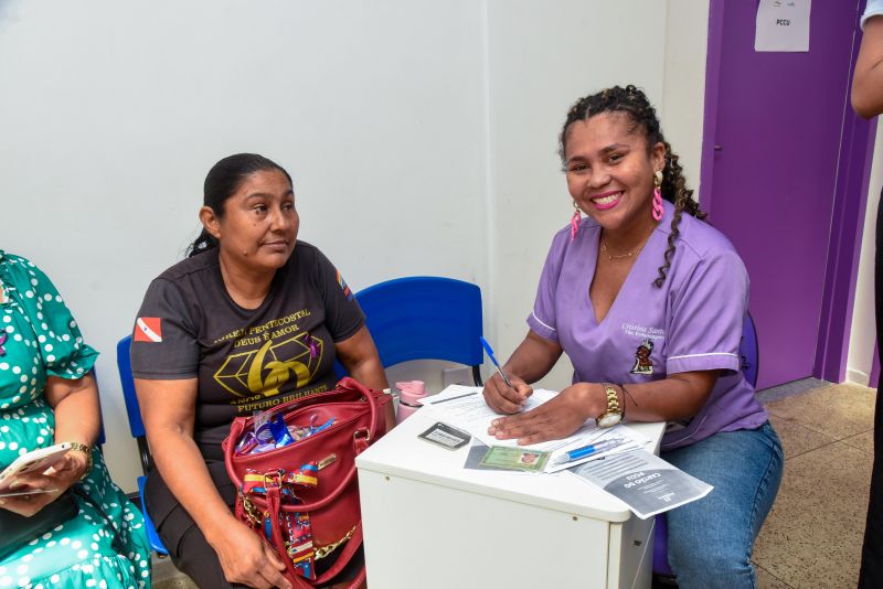 Ação agosto lilás na Casa da Mulher Brasileira