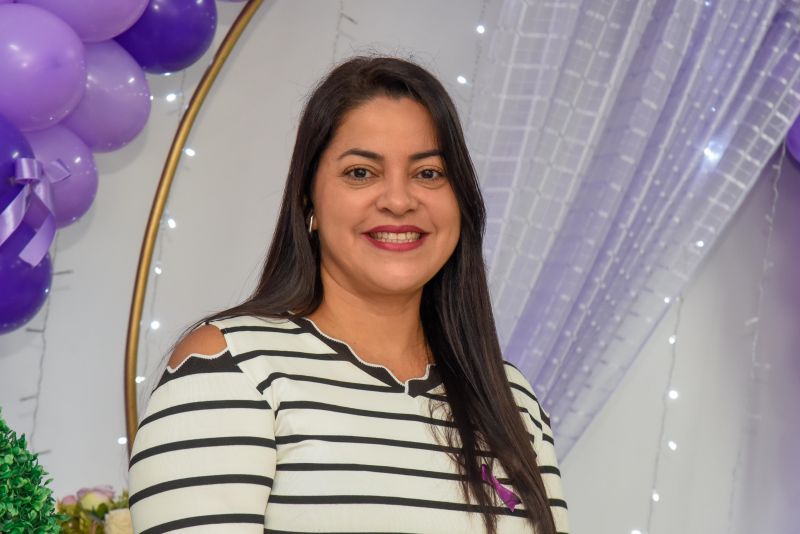 Ação agosto lilás na Casa da Mulher Brasileira