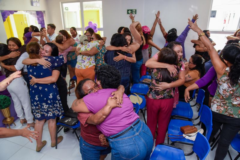 Ação agosto lilás na Casa da Mulher Brasileira