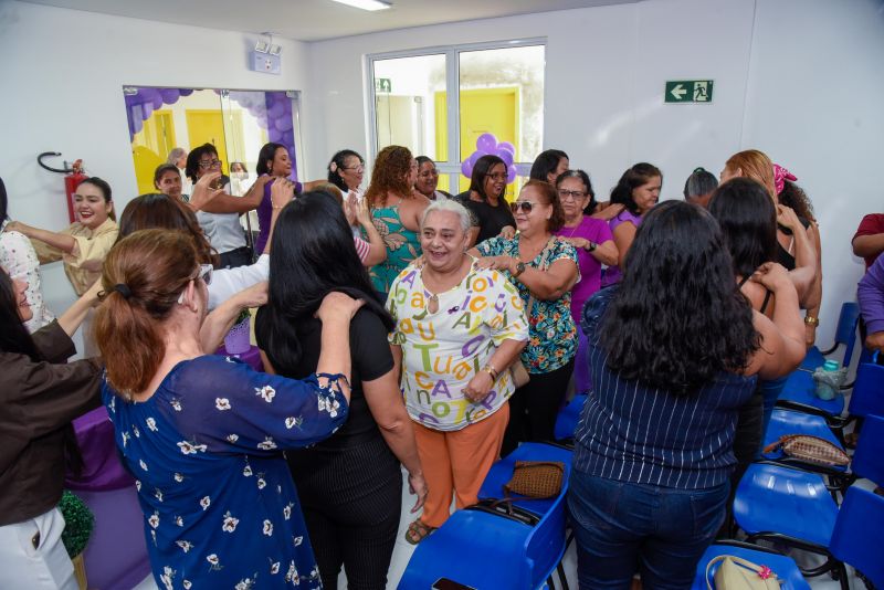 Ação agosto lilás na Casa da Mulher Brasileira