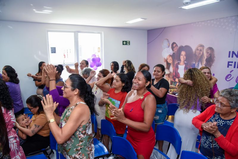 Ação agosto lilás na Casa da Mulher Brasileira