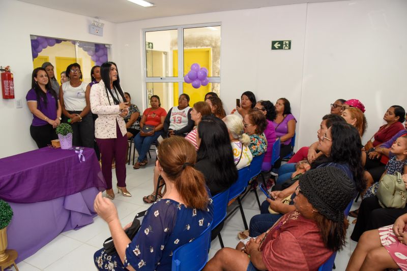 Ação agosto lilás na Casa da Mulher Brasileira