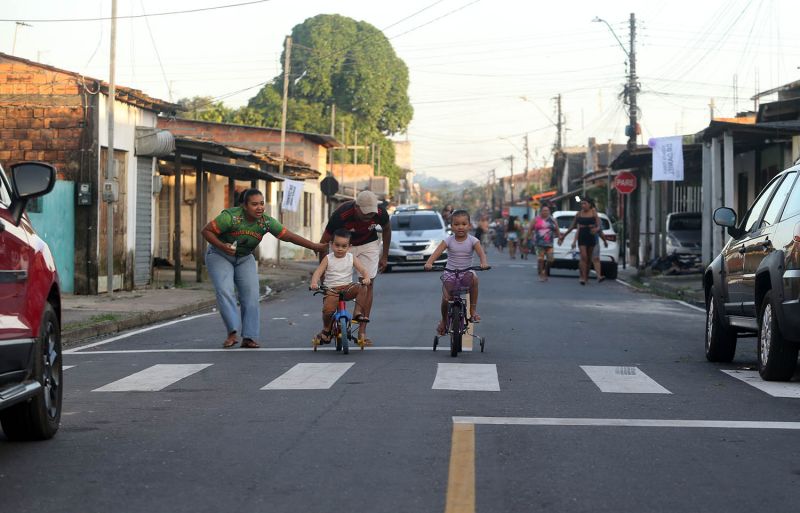 Inauguração de ruas Pavimentadas no conjunto JJB no bairro Aurá