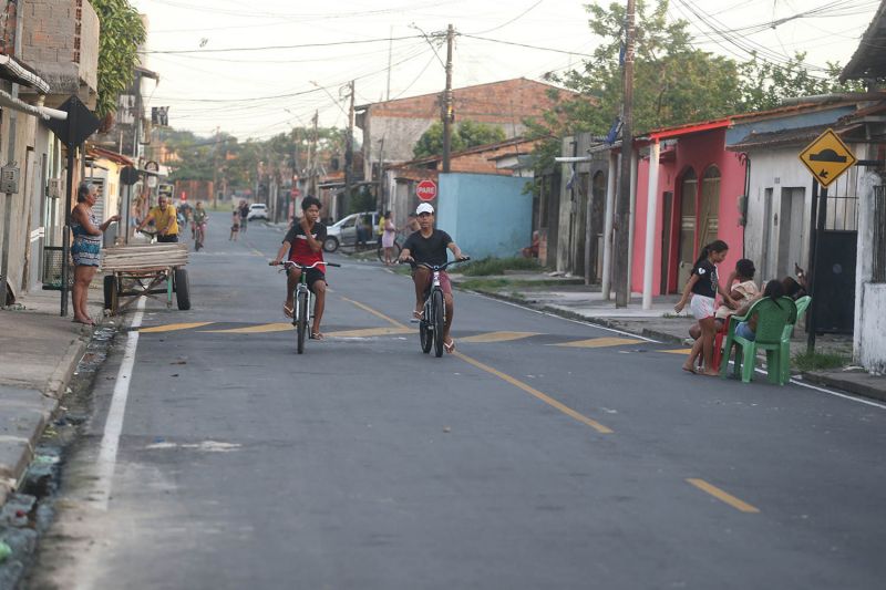 Inauguração de ruas Pavimentadas no conjunto JJB no bairro Aurá