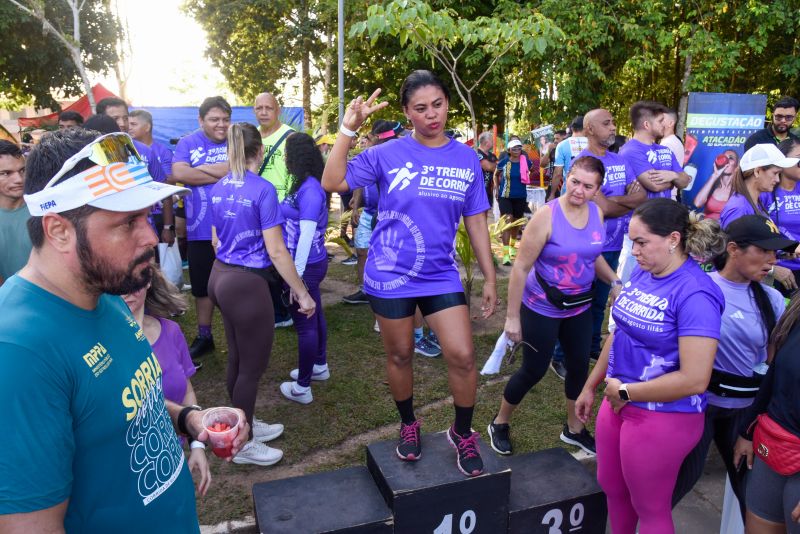 3º Treinão de corrida alusivo agosto lilás no bosque Marajoara