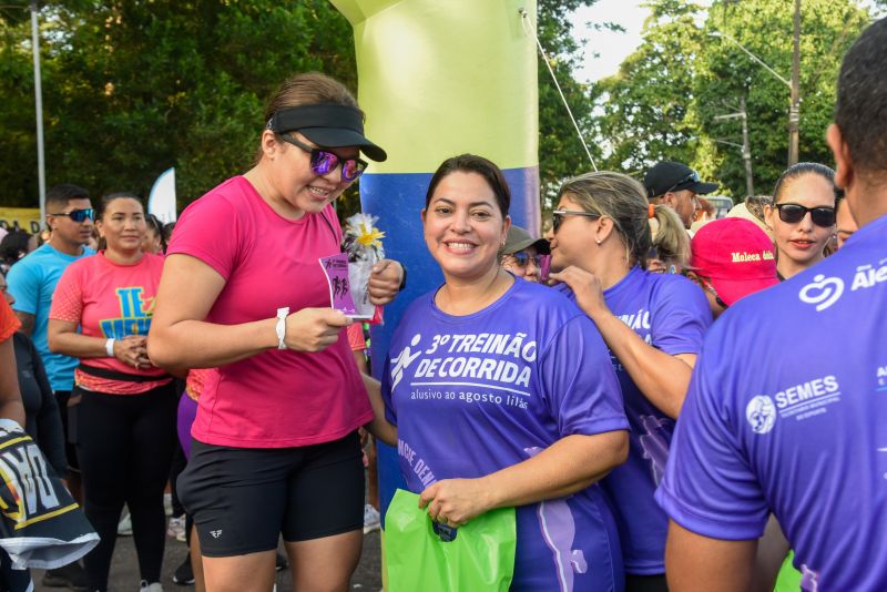 3º Treinão de corrida alusivo agosto lilás no bosque Marajoara