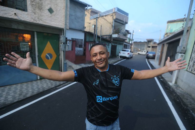 Inauguração de ruas pavimentadas no bairro da Guanabara