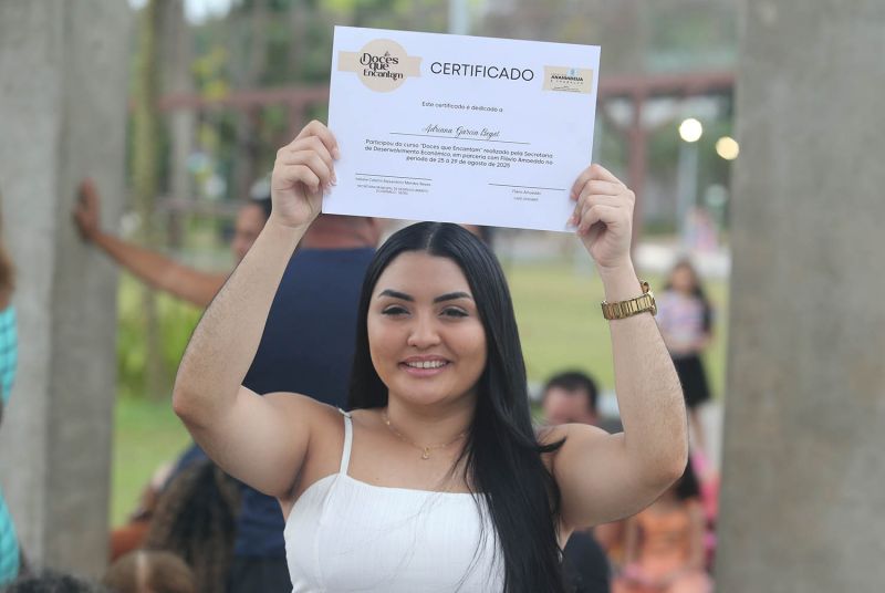 Encerramento do curso Doces que Encantam no Vila Parque Maguary