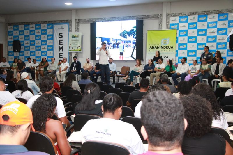Conferência Municipal de Meio Ambiente no auditório da SEMED