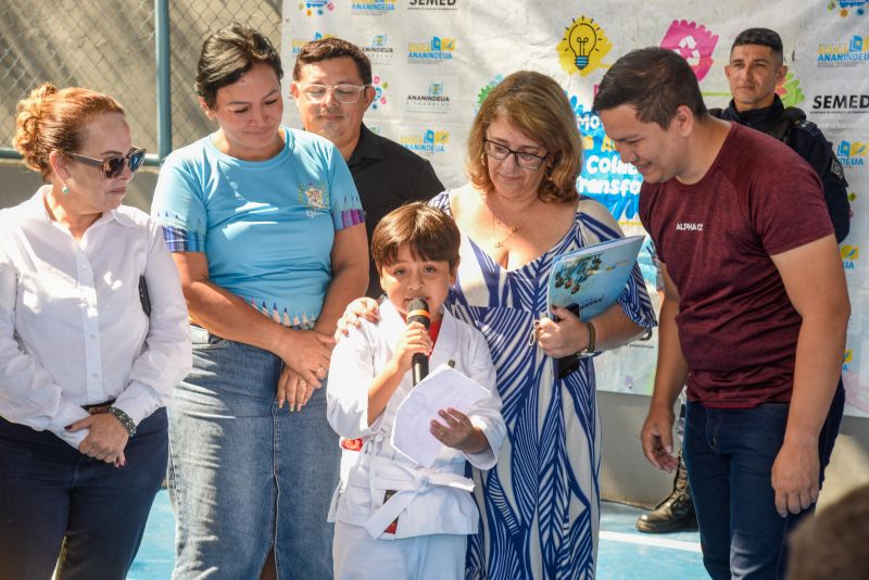 Lançamento do Projeto Lutando pelo Futuro na escola Jardim Amazonia no bairro de Águas Brancas