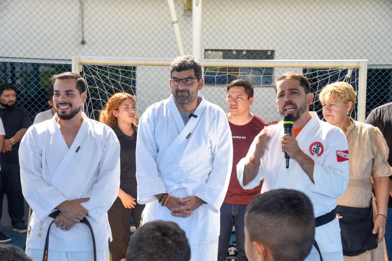 Lançamento do Projeto Lutando pelo Futuro na escola Jardim Amazonia no bairro de Águas Brancas