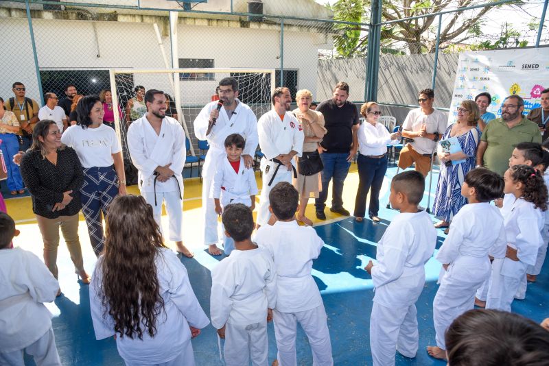 Lançamento do Projeto Lutando pelo Futuro na escola Jardim Amazonia no bairro de Águas Brancas