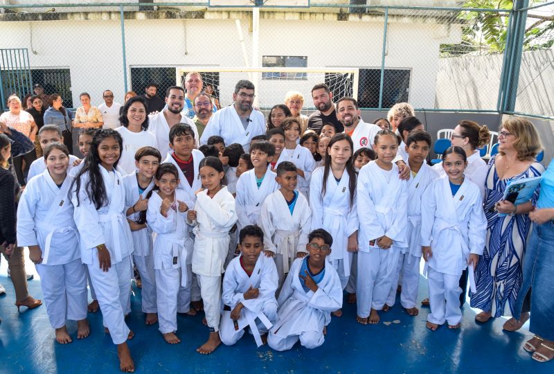 Lançamento do Projeto Lutando pelo Futuro na escola Jardim Amazonia no bairro de Águas Brancas
