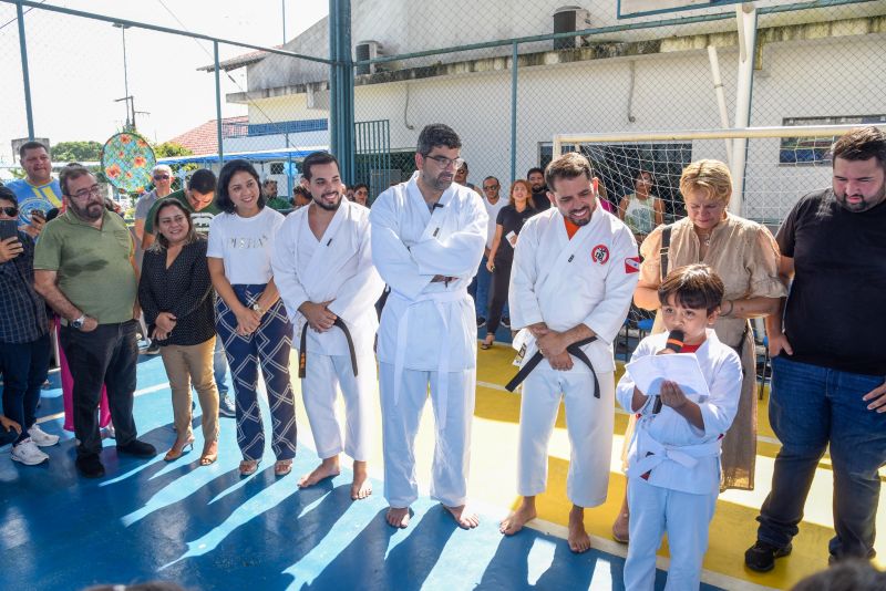 Lançamento do Projeto Lutando pelo Futuro na escola Jardim Amazonia no bairro de Águas Brancas