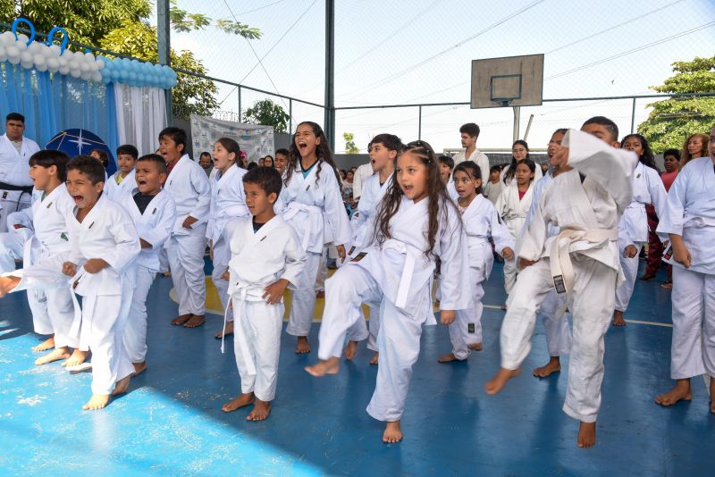 Lançamento do Projeto Lutando pelo Futuro na escola Jardim Amazonia no bairro de Águas Brancas
