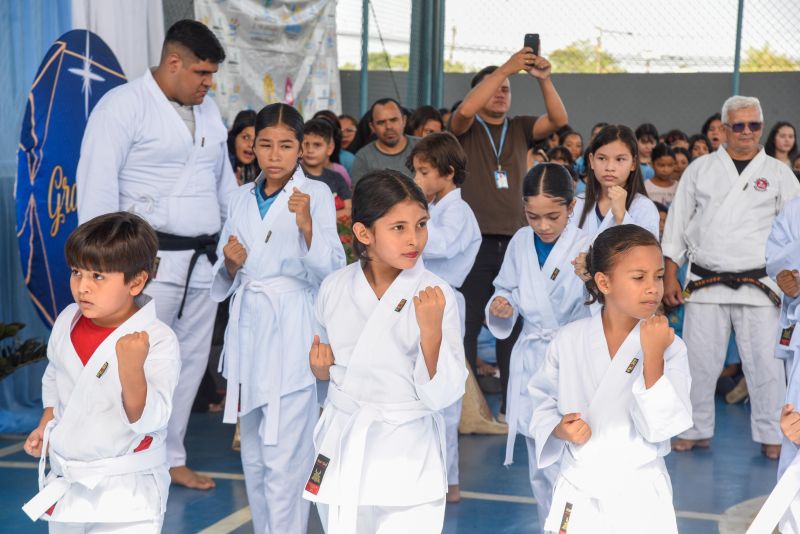Lançamento do Projeto Lutando pelo Futuro na escola Jardim Amazonia no bairro de Águas Brancas