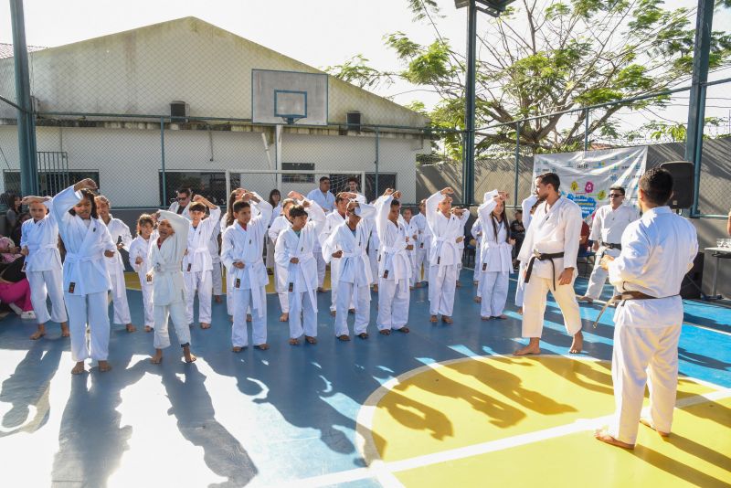 Lançamento do Projeto Lutando pelo Futuro na escola Jardim Amazonia no bairro de Águas Brancas