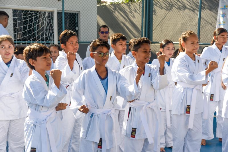 Lançamento do Projeto Lutando pelo Futuro na escola Jardim Amazonia no bairro de Águas Brancas