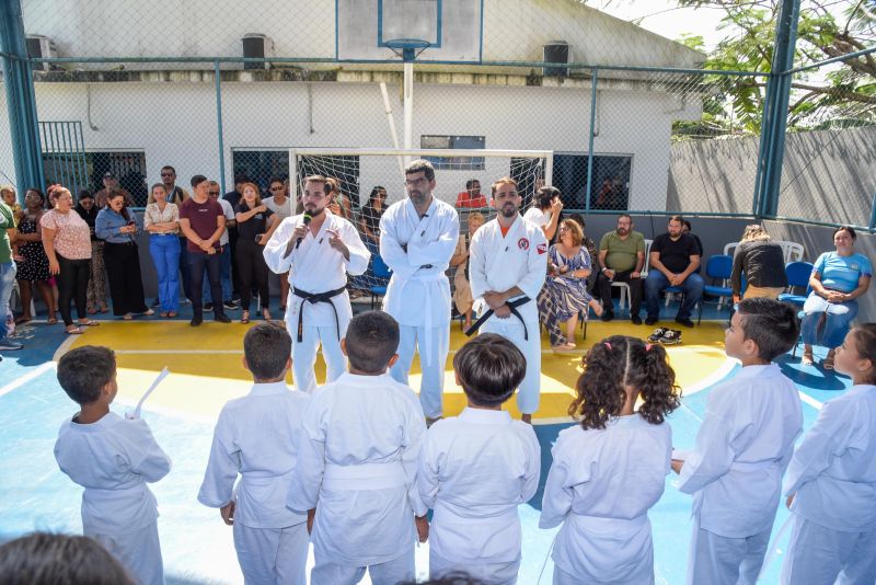 Lançamento do Projeto Lutando pelo Futuro na escola Jardim Amazonia no bairro de Águas Brancas