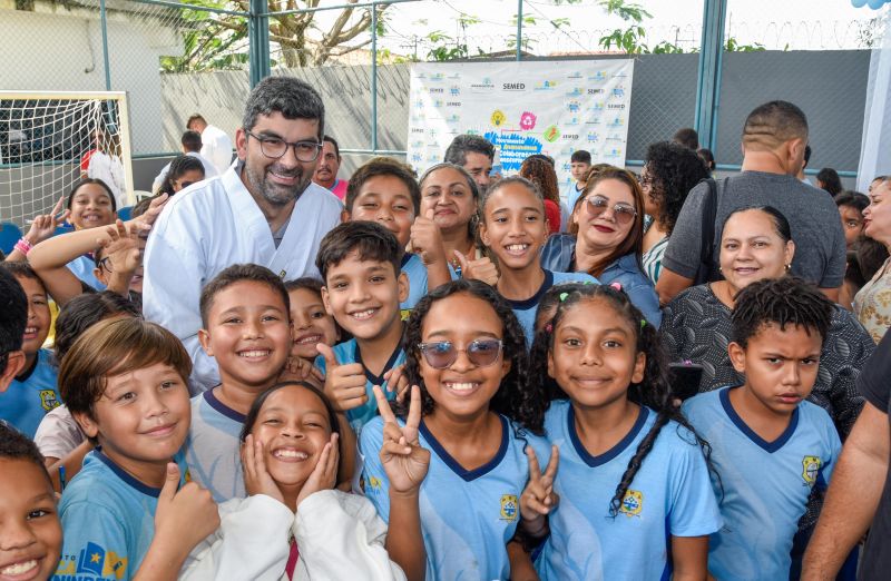 Lançamento do Projeto Lutando pelo Futuro na escola Jardim Amazonia no bairro de Águas Brancas