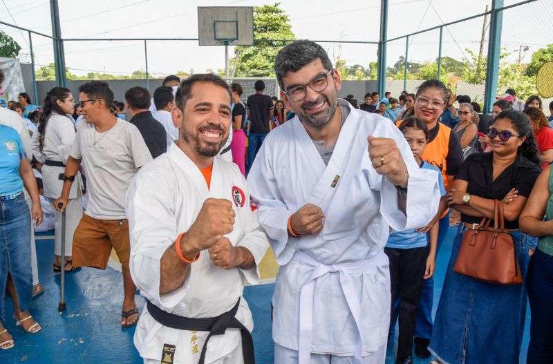 Lançamento do Projeto Lutando pelo Futuro na escola Jardim Amazonia no bairro de Águas Brancas