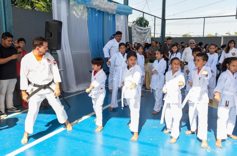 Lançamento do Projeto Lutando pelo Futuro na escola Jardim Amazonia no bairro de Águas Brancas
