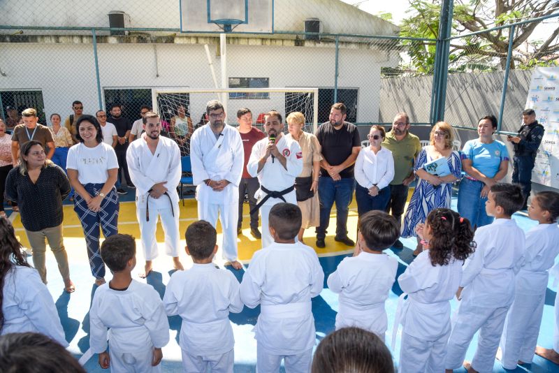 Lançamento do Projeto Lutando pelo Futuro na escola Jardim Amazonia no bairro de Águas Brancas