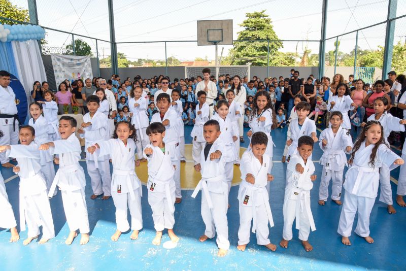 Lançamento do Projeto Lutando pelo Futuro na escola Jardim Amazonia no bairro de Águas Brancas