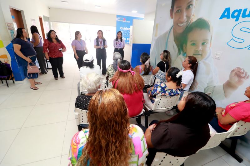 Roda de conversa sobre o Agosto Lilás na UBS Centro