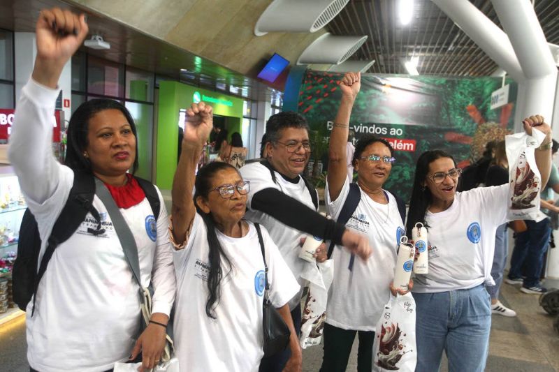 Chegada dos Feirantes Premiados com viagem para São Paulo