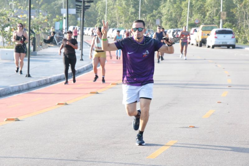 Treinão de corrida na orla de Ananindeua