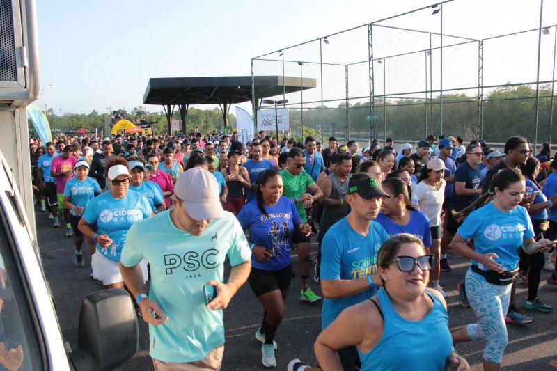 Treinão de corrida na orla de Ananindeua