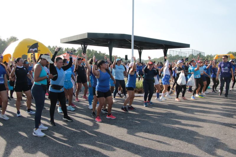 Treinão de corrida na orla de Ananindeua