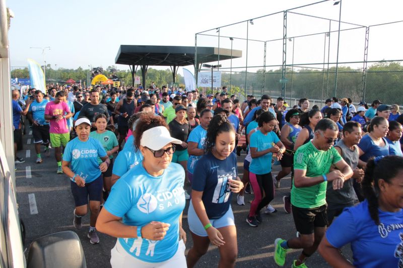 Treinão de corrida na orla de Ananindeua
