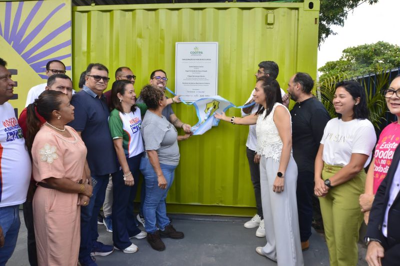 Inauguração do HUB de reciclagem na Cidade Nova