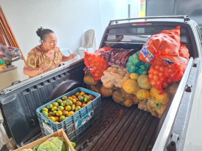 Agricultores de Ananindeua abastecem ação solidária em Barcarena com alimentos do PAA