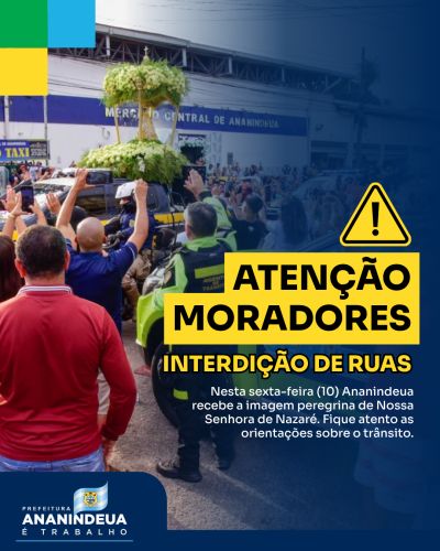 SEMUTRAN divulga esquema de trânsito para a Romaria do Traslado 2025 em Ananindeua