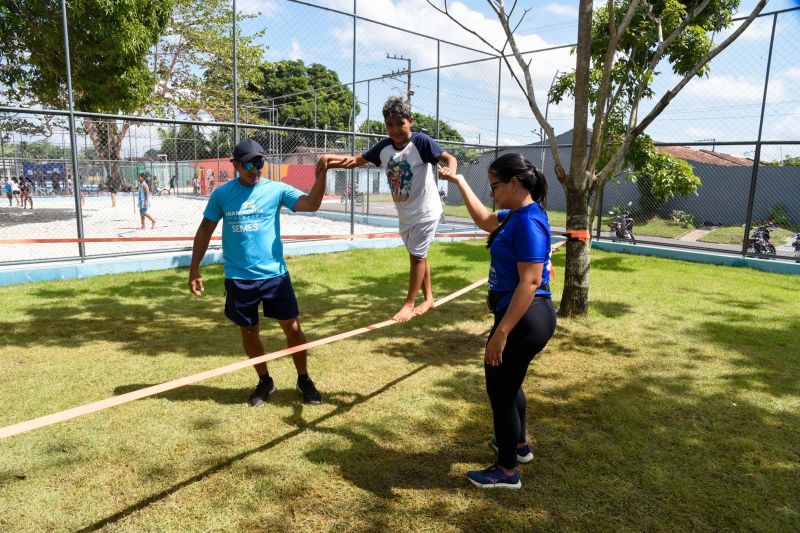 Projeto esporte nas férias no parque Zona Sul