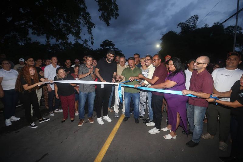 Inauguração da nova ponte da passagem Santa Clara no bairro 40 Horas