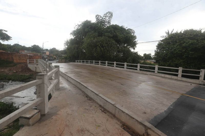 Inauguração da nova ponte da passagem Santa Clara no bairro 40 Horas