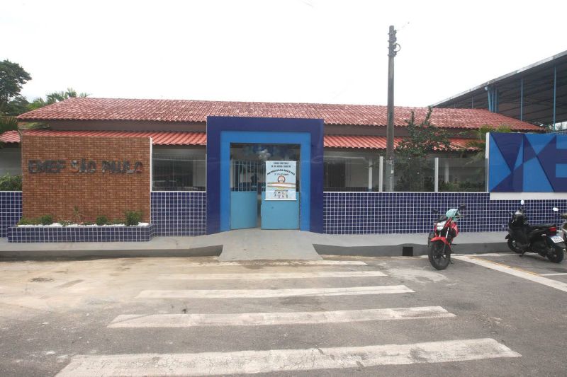 Escola Municipal São Paulo toda reformada no bairro Jaderlândia
