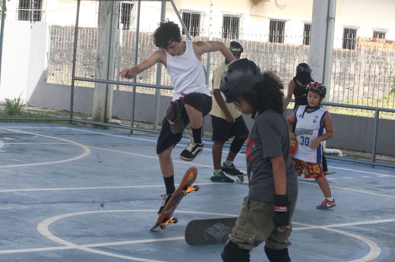Café com skate no Céu das Artes